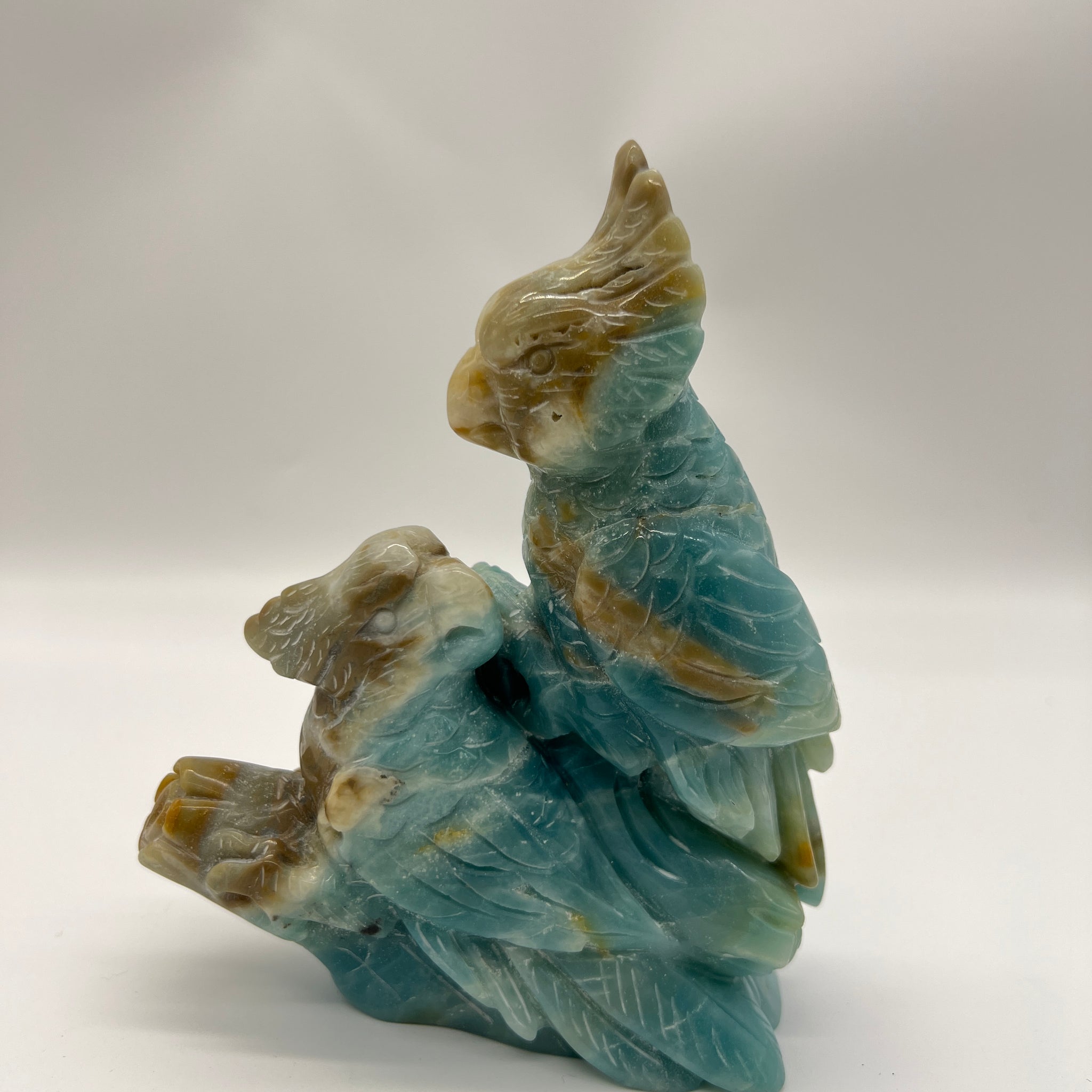 M-【Parrot Couple Carving】Claim before order