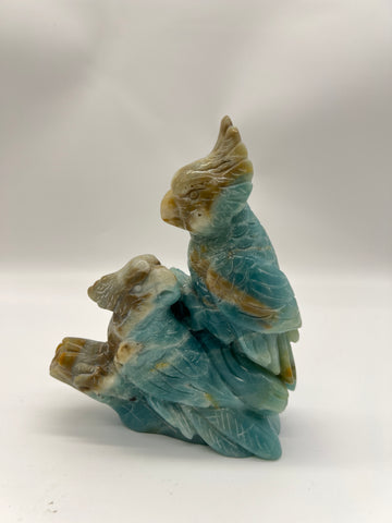 M-【Parrot Couple Carving】Claim before order